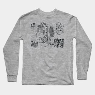 Middle Earth Map LOTR Long Sleeve T-Shirt